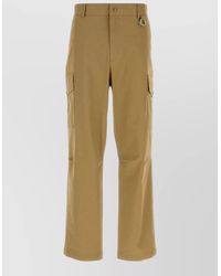 Moncler - Straight Leg Stretch Cotton Cargo Pants - Lyst