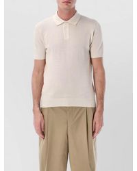 Roberto Collina - Knit Polo Shirt Short Sleeves Collar - Lyst