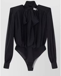 Elisabetta Franchi - Silk Long-Sleeve Blouse - Lyst