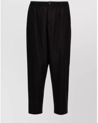 Marni - Virgin Wool Cropped Tapered Trousers - Lyst