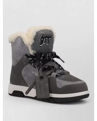 Off-White c/o Virgil Abloh - Leather High-Top Sneakers - Lyst