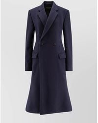 Balenciaga - Wool Double-Breasted Midi Coat - Lyst