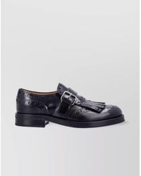 Church's - Leather Fringe Monk Strap Loafers - Lyst