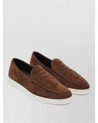 Church's - Loafers Contrast Sole Round Toe Suede - Lyst