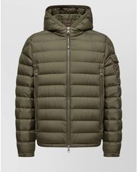 Moncler - Short Down Jacket With Hood And Pockets - Lyst