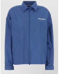 Miu Miu - Tech Fabric Windbreaker Jacket - Lyst
