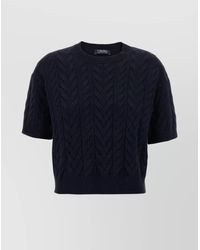 Max Mara - 'Lord' Short Sleeves Crew Neck Sweater - Lyst