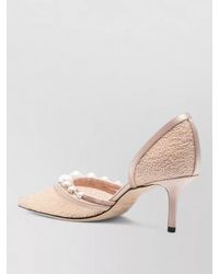 Jimmy Choo - Pearl Embellished Pointed Toe Pumps - Lyst