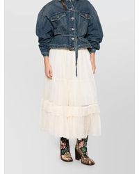 Chloé - Silk Pleated Tiered Maxi Skirt - Lyst