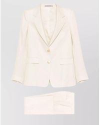 Tagliatore - Parisian Suit With Flap Pockets And Notch Lapels - Lyst