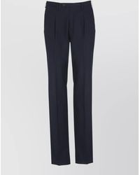 Incotex - Pleated Front Cotton Trousers Belt Loops - Lyst