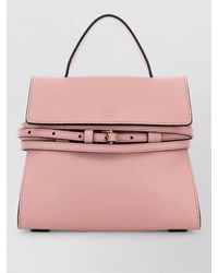 Moschino - Nappa Leather Small Tie Me Crossbody Bag - Lyst