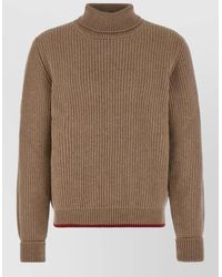 Fay - Ribbed Virgin Wool Turtleneck Jumper - Lyst