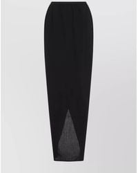 Rick Owens - Wool Asymmetric Maxi Wrap Skirt - Lyst
