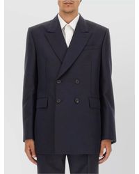 McQueen - Wool Mohair Double-Breasted Jacket - Lyst
