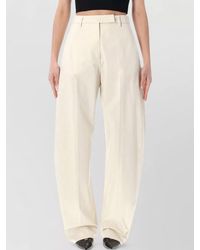 Thelatest - Dina High Waist Pleated Wide Leg Pants - Lyst