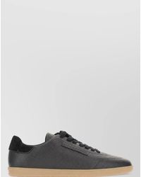 ZEGNA - Leather Lace-Up Sneakers - Lyst