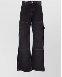 Off-White c/o Virgil Abloh - Cotton Wide-Leg Trousers - Lyst