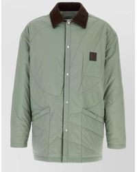 Loewe - Polyester Padded Jacket Quilted Contrast Collar - Lyst