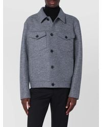 Harris Wharf London - Wool Jacket With Chest Pockets And Collar - Lyst