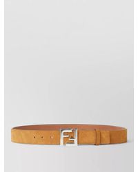 Fendi - Slim Belt Suede Buckle Ff Squared - Lyst