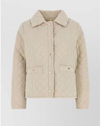 Moorer - Shaira Quilted Jacket Collared Neck - Lyst