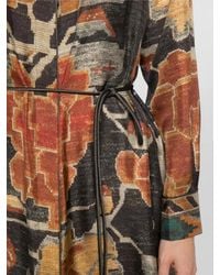 Pierre Louis Mascia - Silk Maxi Dress Floral Graphic Print - Lyst
