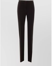 Pinko - Straight Leg Pants Nylon Silk Blend Beltloops - Lyst