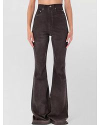 Rick Owens - High Waist Bootcut Stretch Denim Jeans - Lyst