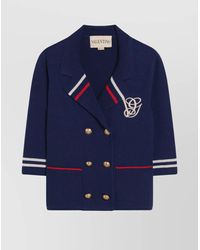 Valentino - Wool Double-Breasted Coat - Lyst