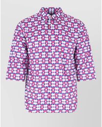 Comme des Garçons - Geometric-Pattern Short-Sleeve Shirt - Lyst