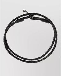 Tom Ford - Braided Leather Wrap Bracelet Adjustable - Lyst