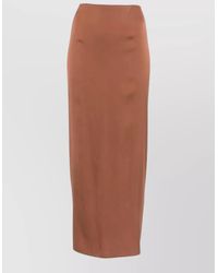 Silk95five - French Tie Waist Midi Pencil Skirt - Lyst