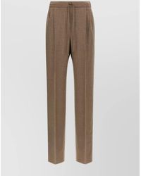 Max Mara - Waistband Pleated Front Side Pockets Trousers - Lyst