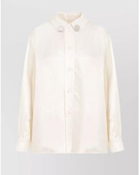 Jil Sander - Viscose Satin Shirt - Lyst