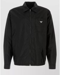 Prada - Re Nylon Shirt Button Cuffs Collared Design - Lyst
