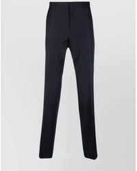 Lanvin - Virgin Wool Straight-Leg Trousers - Lyst