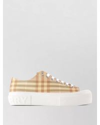 Burberry - Lf Jack Low Sneakers Synthetic Teacup Check - Lyst