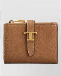 Tod's - Leather Tri Fold Wallet - Lyst