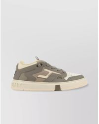 Represent - Leather And Mesh Low-Top Sneakers - Lyst
