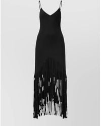 Pinko - Midi Dress Bow Detail Open Back - Lyst