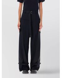 Sacai - Paneled Wide-Leg Trousers - Lyst