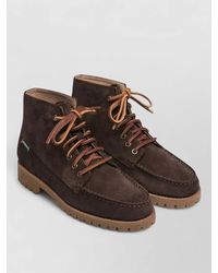Sebago - Leather Lace-Up Ankle Boots - Lyst