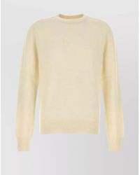 Maison Margiela - Wool Crew Neck Sweater With Elbow Patches - Lyst