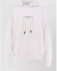 Off-White c/o Virgil Abloh - Cotton Sweatshirt Hood Logo Front Print - Lyst