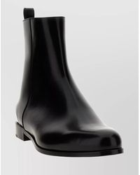 McQueen - Ankle Boots With Pointed Toe And Pull Tab - Lyst