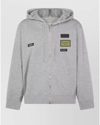 MM6 by Maison Margiela - Hooded Jacket Front Pockets Ribbed Trims - Lyst