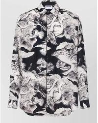 Moschino - Monochrome Printed Silk - Lyst