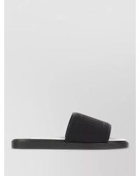Gucci - Flat Sole Open Toe Slide Sandals - Lyst