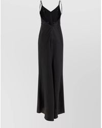Elisabetta Franchi - Carpet Maxi V Neck Dress - Lyst